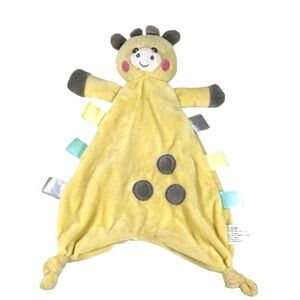 Walgreens Rare Plush Yellow Giraffe Taggies Knotted Baby Security Blanket Lovey